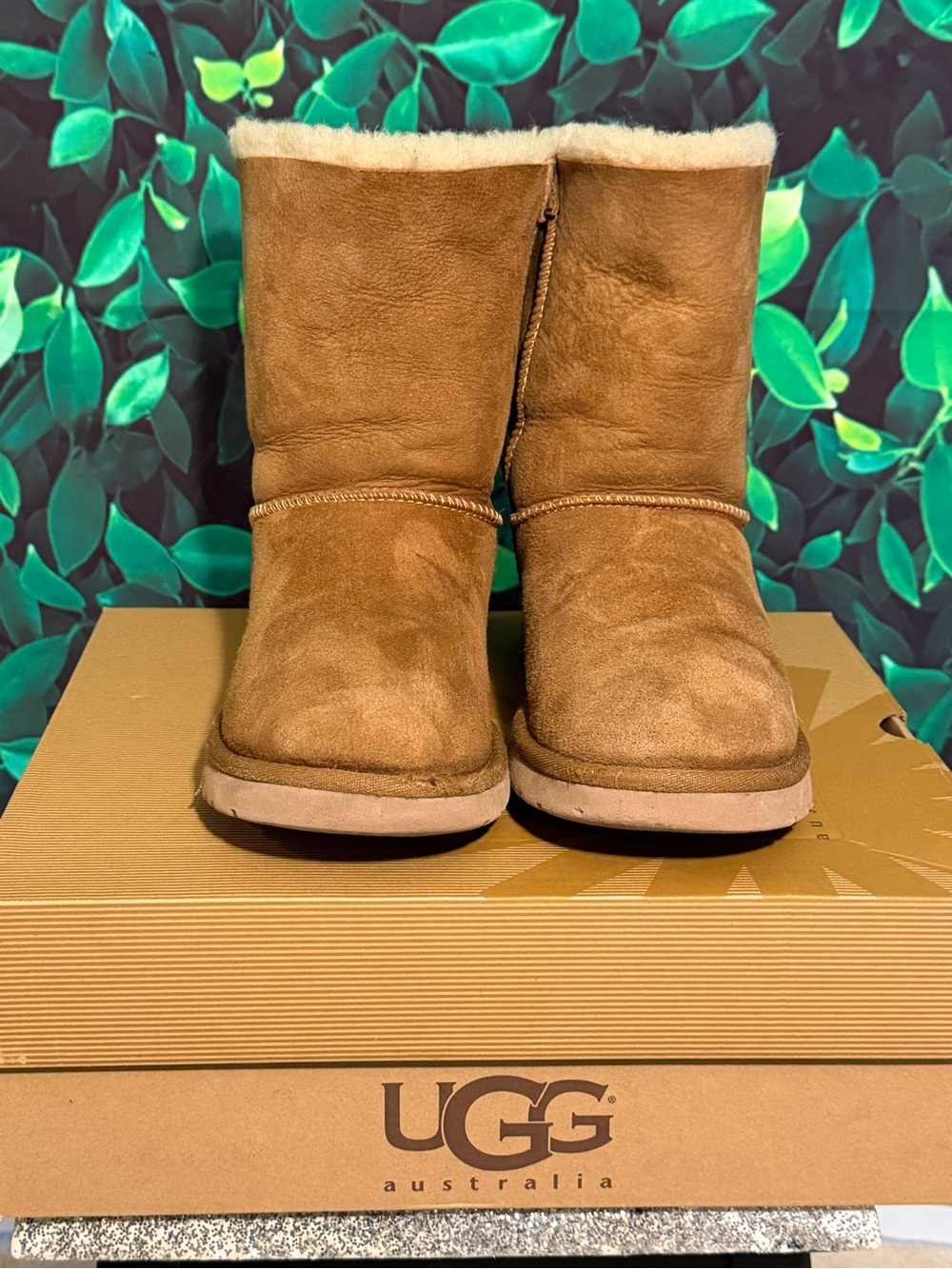 UGG Bailey Chestnut Suede Boots (Size 7)